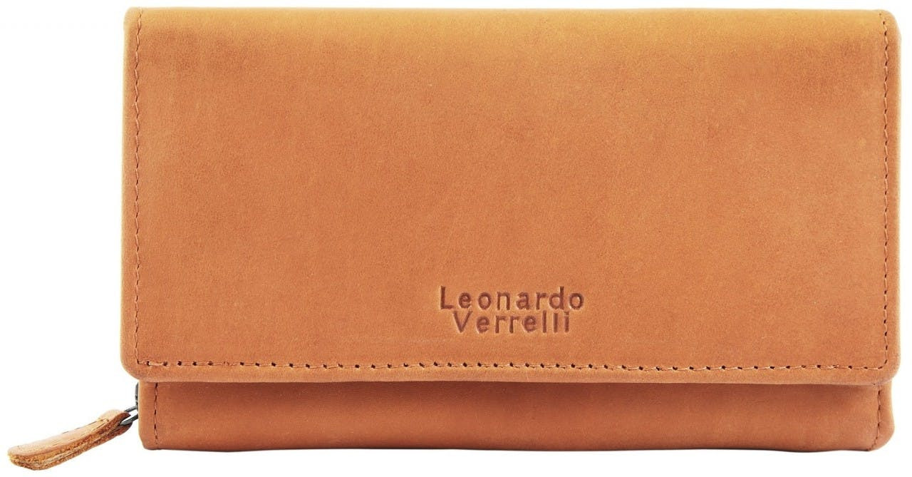 Leonardo Verrelli® Carteira Senhora em Couro Genuíno com Proteção RFID - 3000136-002