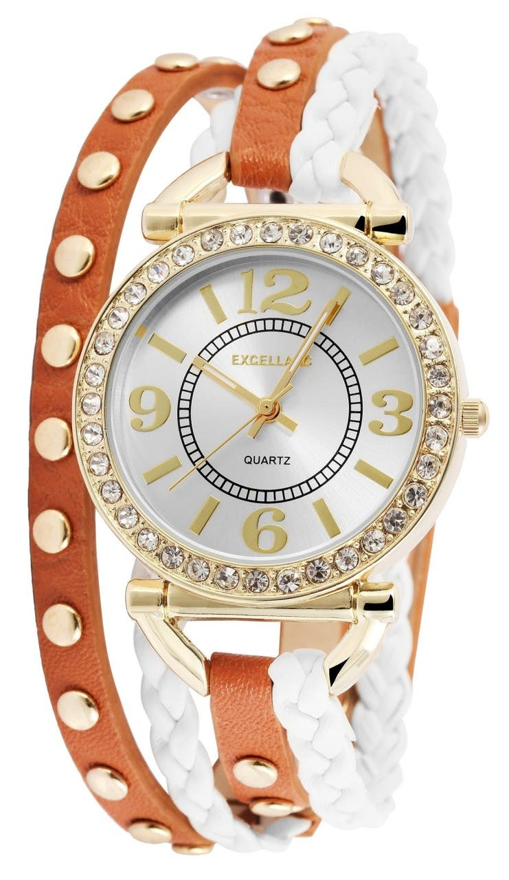 Relógio Excellanc® Senhora com Bracelete em Couro - 1900179-004