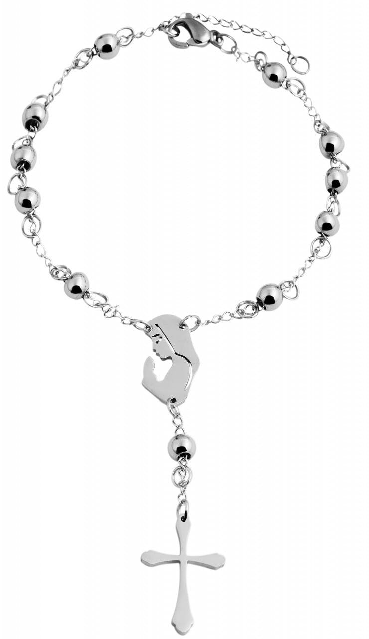 Akzent® Pulseira Terço em Aço Inoxidável - 5030208-001