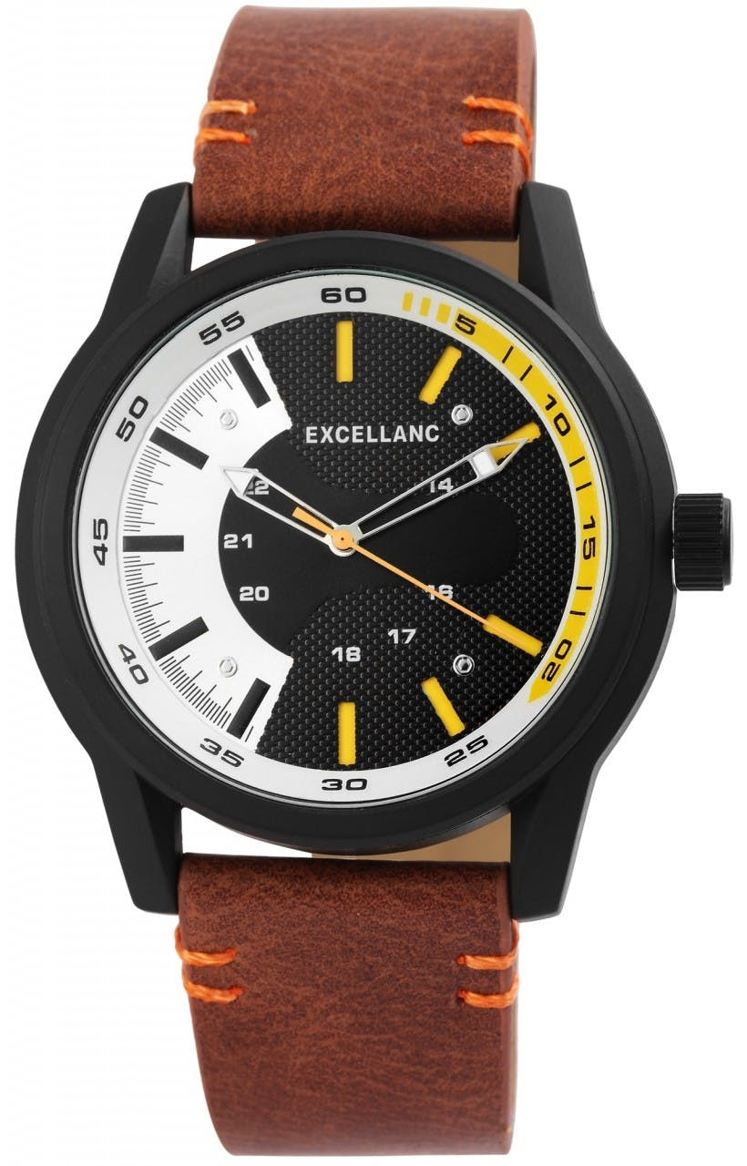 Relógio Excellanc® Unisexo com Bracelete em Couro - 2900103-002