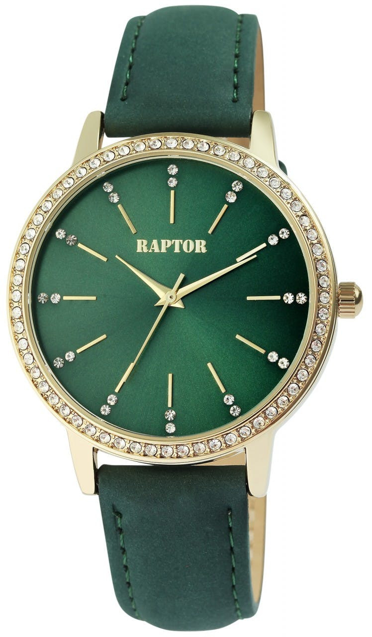 Relógio Raptor® Mulher com Bracelete em Pele Genuína - RA10176-008