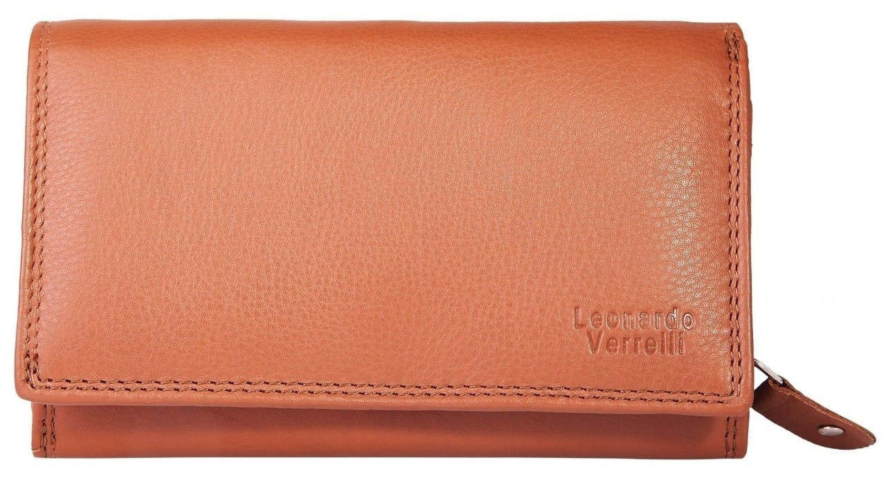 Leonardo Verrelli® Carteira Senhora em Couro Genuíno com Proteção RFID - 3000347-003