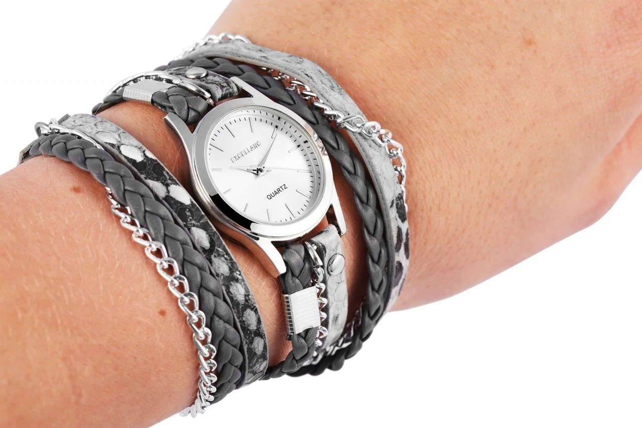 Relógio Excellanc® Senhora com Bracelete em Couro - 1900180-005