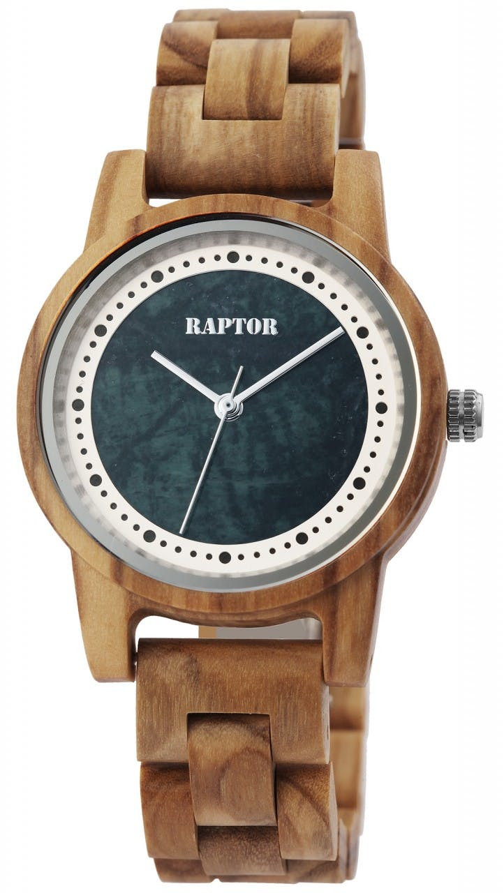 Relógio Raptor® Mulher com Bracelete em Madeira - RA10210-004