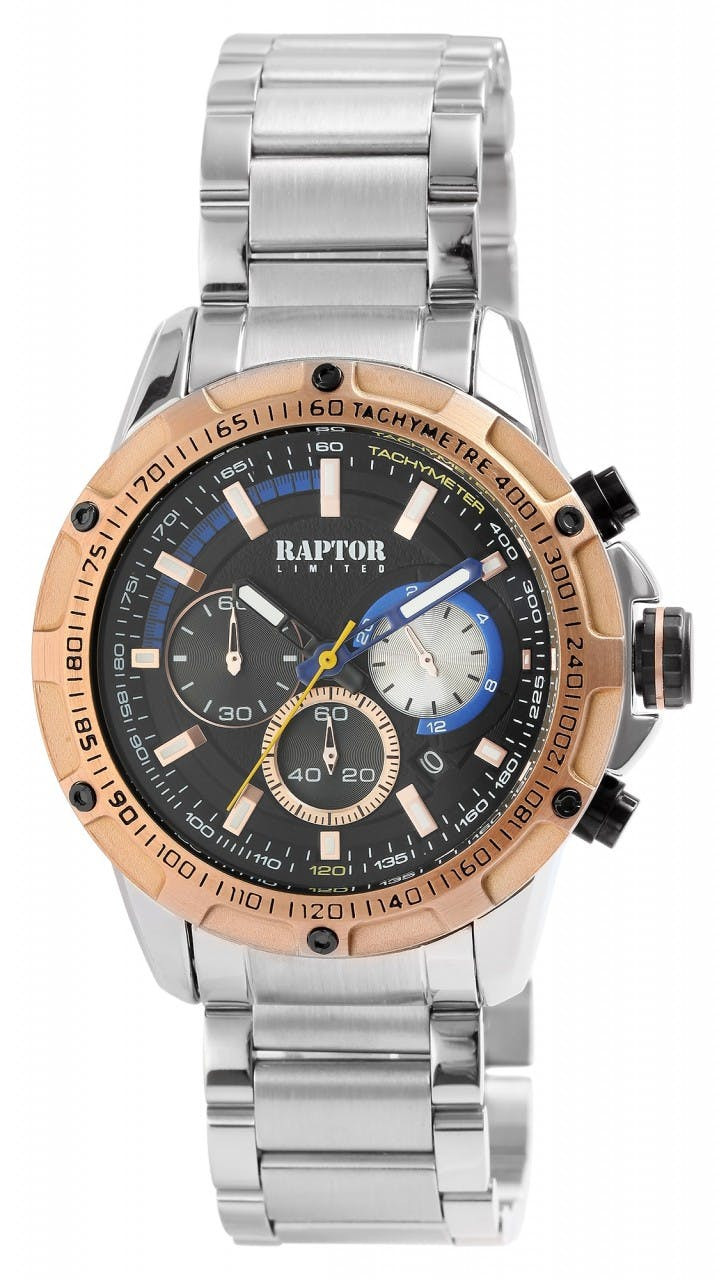 Relógio Raptor ® LIMITED Homem Cronógrafo com Pulseira em Aço Inoxidável - RA20354-002