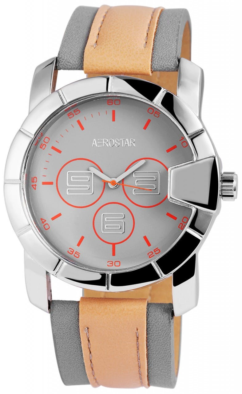 Aerostar ®Relogio Homem com Bracelete em Pele Sintética - 211021700009
