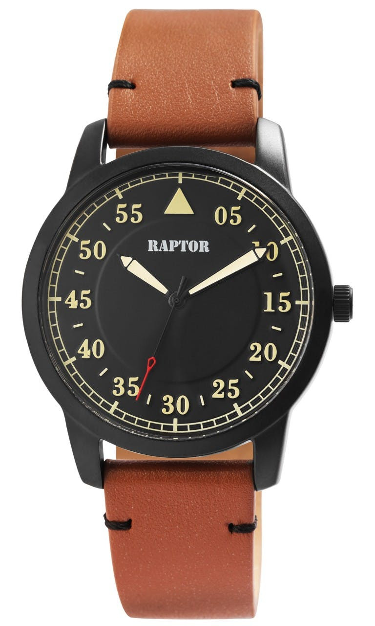 Relógio Raptor® Homem com Bracelete em Pele Genuína - RA20284-003