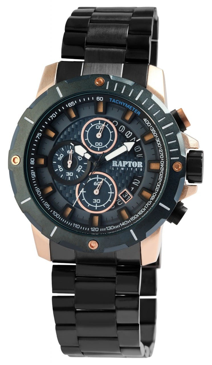 Relógio Raptor ® LIMITED Homem Cronógrafo com Pulseira em Aço Inoxidável - RA20348-003