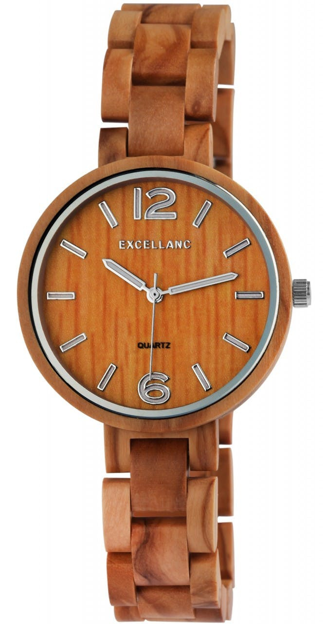 Relógio Excellanc® Mulher com Bracelete em Madeira - 1800235-002