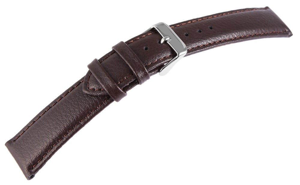 Bracelete para Relógio em Pele Genuína Castanho 16 mm - 8000068-160