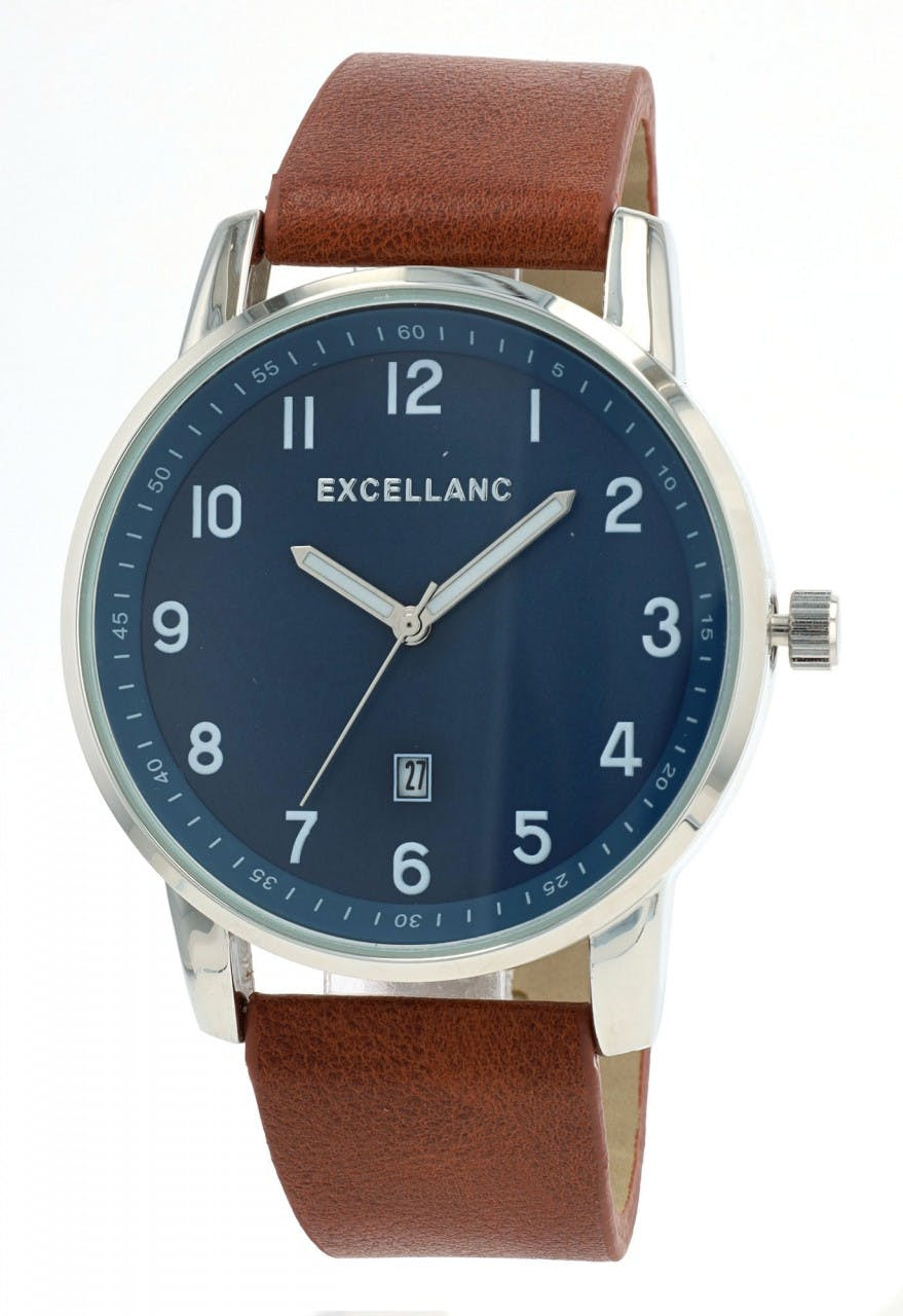 Relógio Excellanc® Homem com Bracelete em Couro - 2900242-001