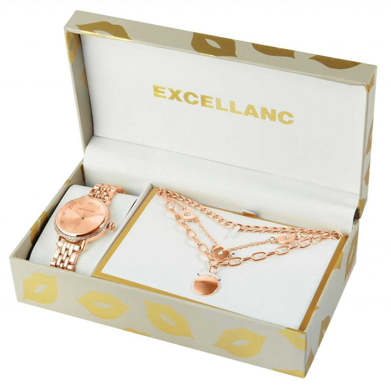 Excellanc® Conjunto Relógio + Joalharia 247-003