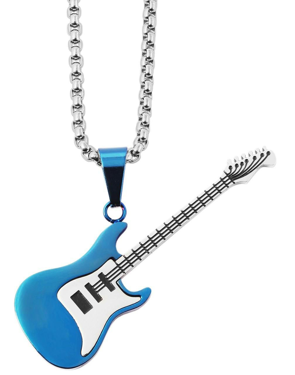 Akzent® Colar Guitarra em Aço Inoxidável