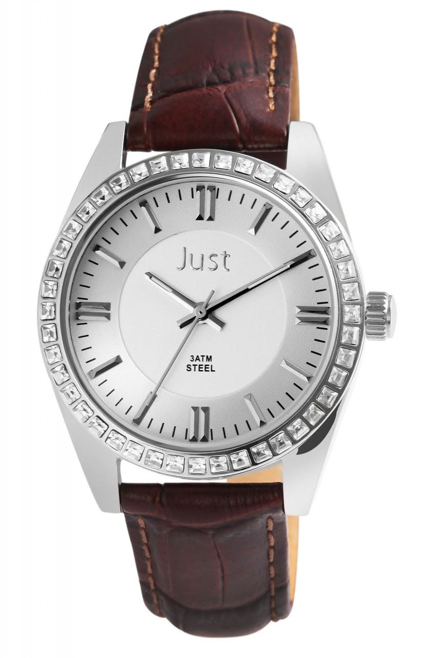 Relógio Just® Mulher com Bracelete em Pele Genuína - JU10050-005