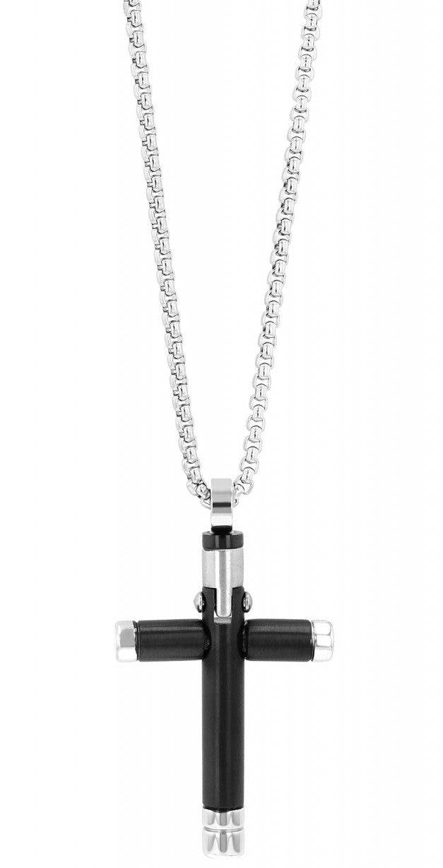 Akzent® Colar com Pendente Preto em Aço Inoxidável Hipoalergênico - 5010489-001
