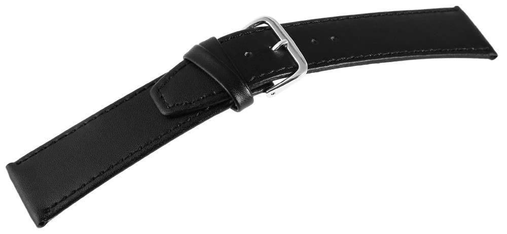 Bracelete para Relógio em Pele Genuína Preto  22 mm - 8000072-220