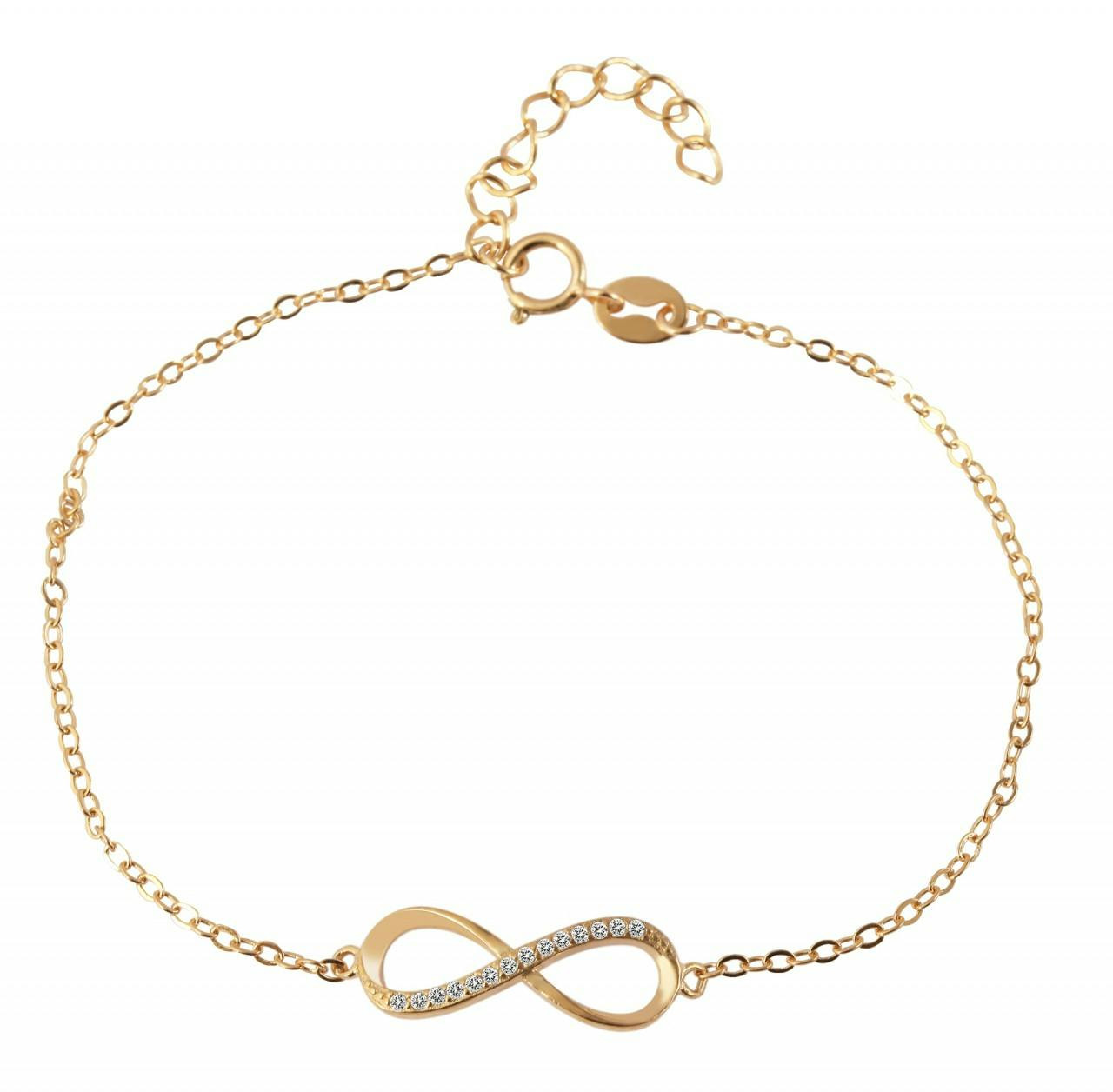 Pulseira Infinito em Prata de Lei 925 Florica com Zircónias Banhado a Ródio