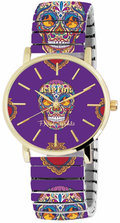 Relógio Raptor ® Mulher “Frida Kahlo Edition” Bracelete em Aço Inoxidável - RA10255-003