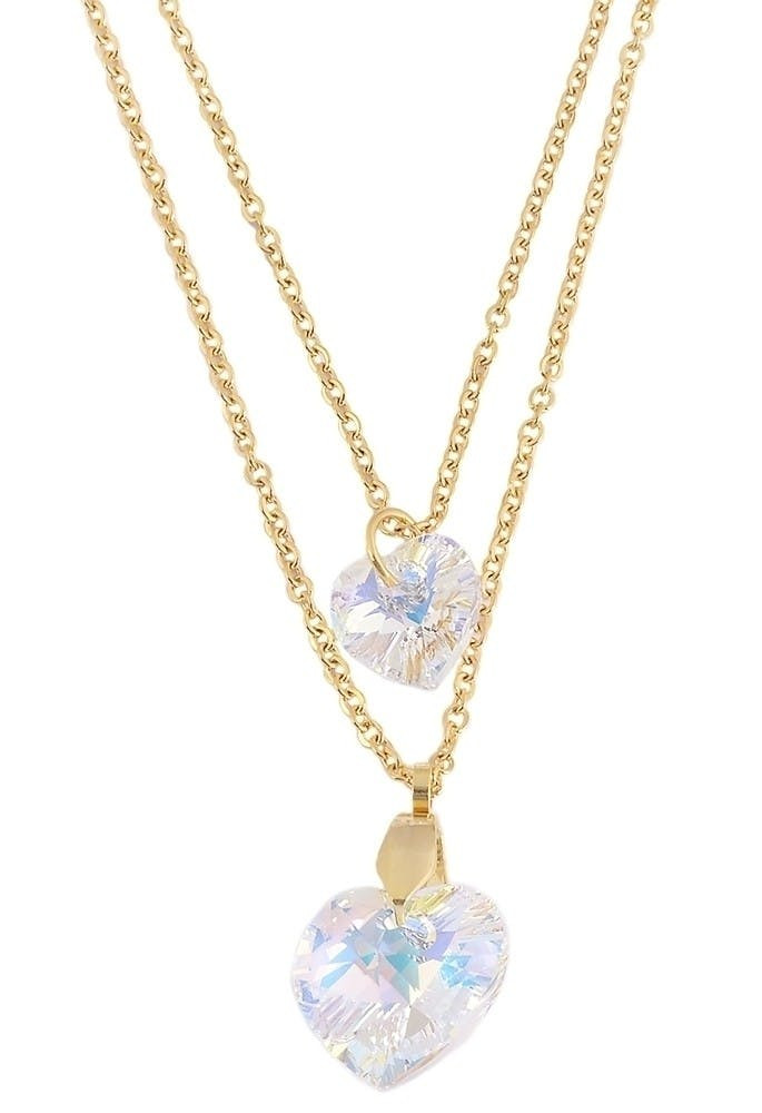 Akzent®  Colar com Pingente Swarovski em Aço Inoxidável - 45 cm