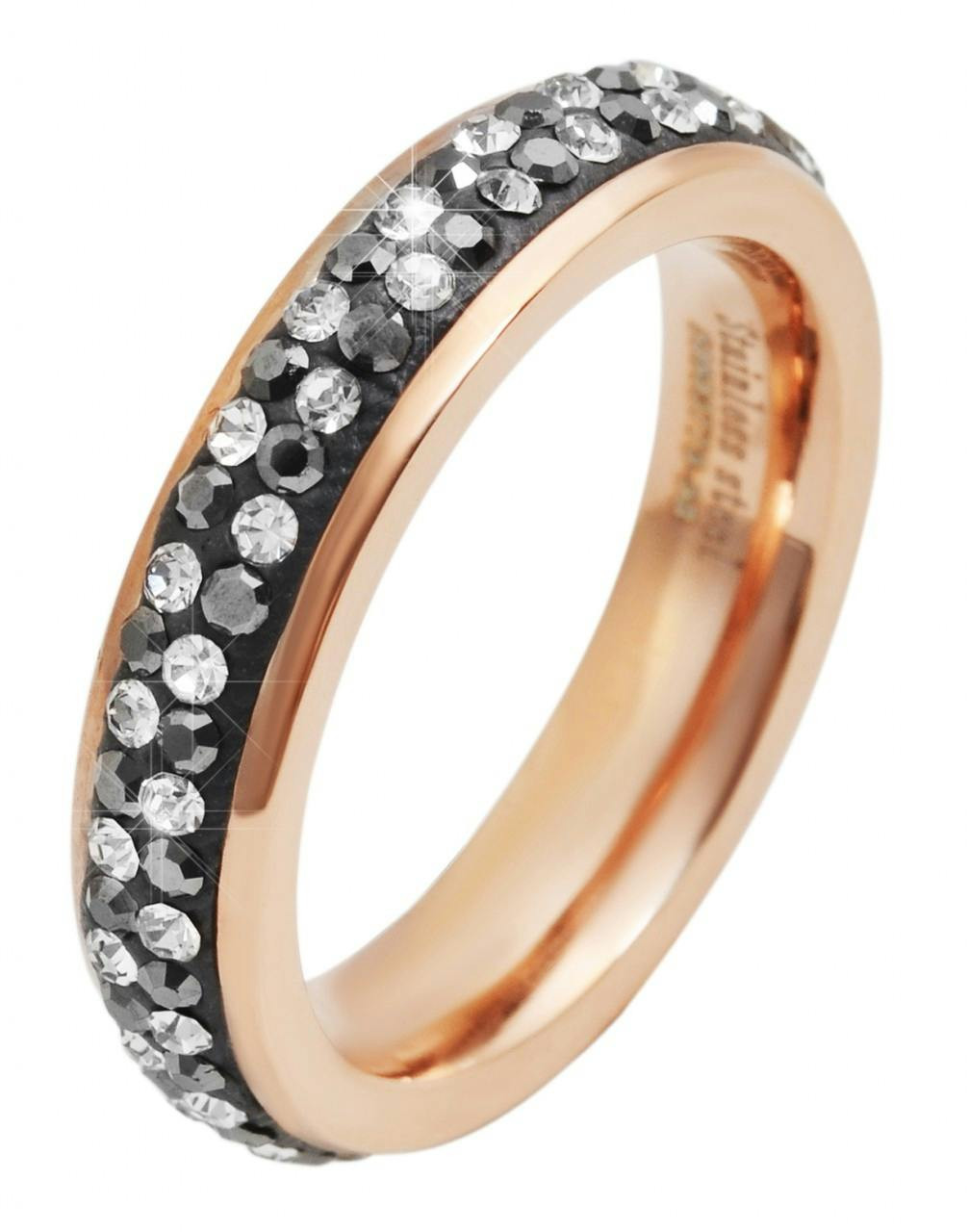 Akzent® Anel Feminino em Aço Inoxidável – Tam.60 – 0377