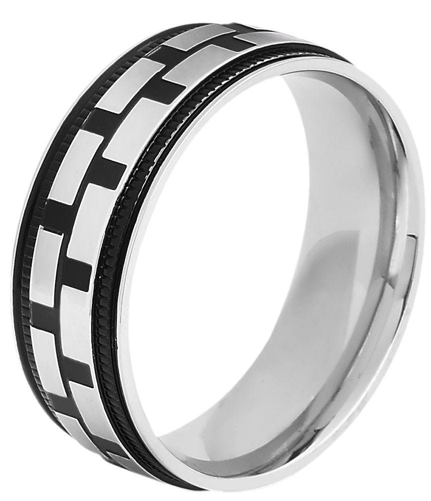 Akzent® Anel Masculino em Aço Inoxidável – Tam.70 – 0028