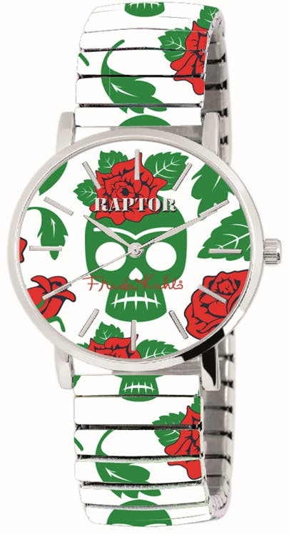 Relógio Raptor ® Mulher “Frida Kahlo Edition” Bracelete em Aço Inoxidável - RA10255-007