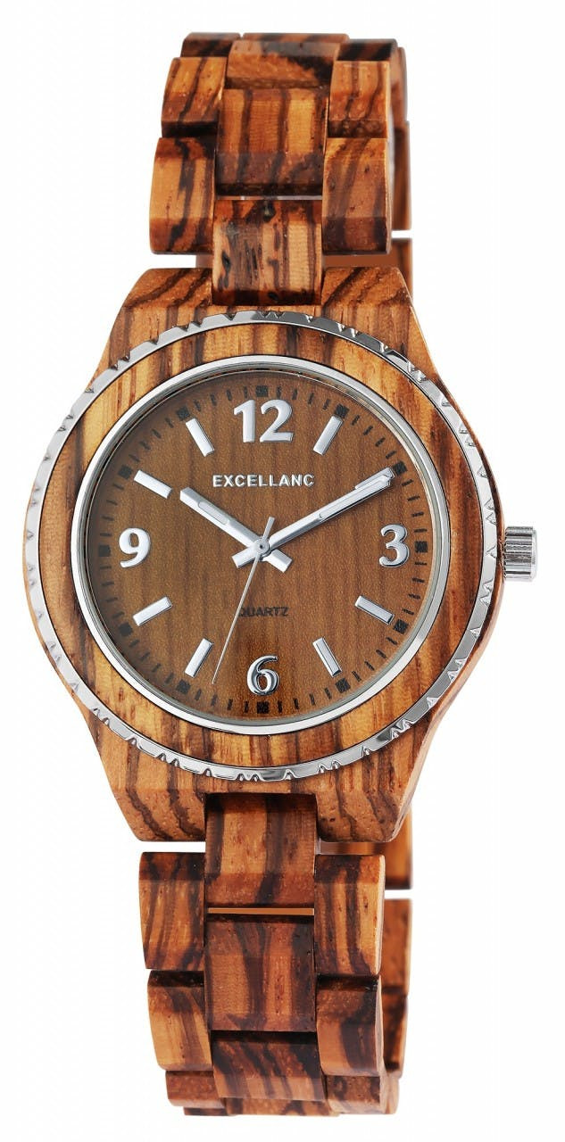 Relógio Excellanc® Unissexo com Bracelete em Madeira - 2810007-001