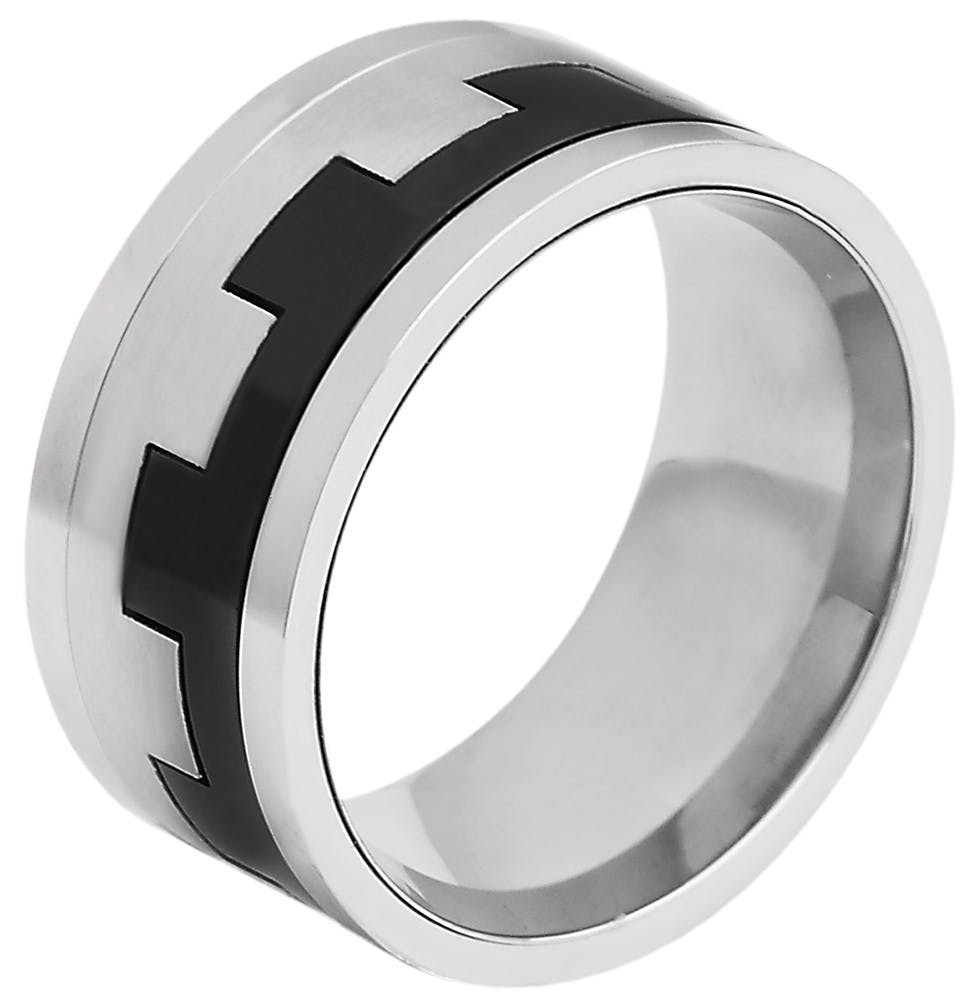 Akzent® Anel Masculino em Aço Inoxidável - Tam.70 - 0078