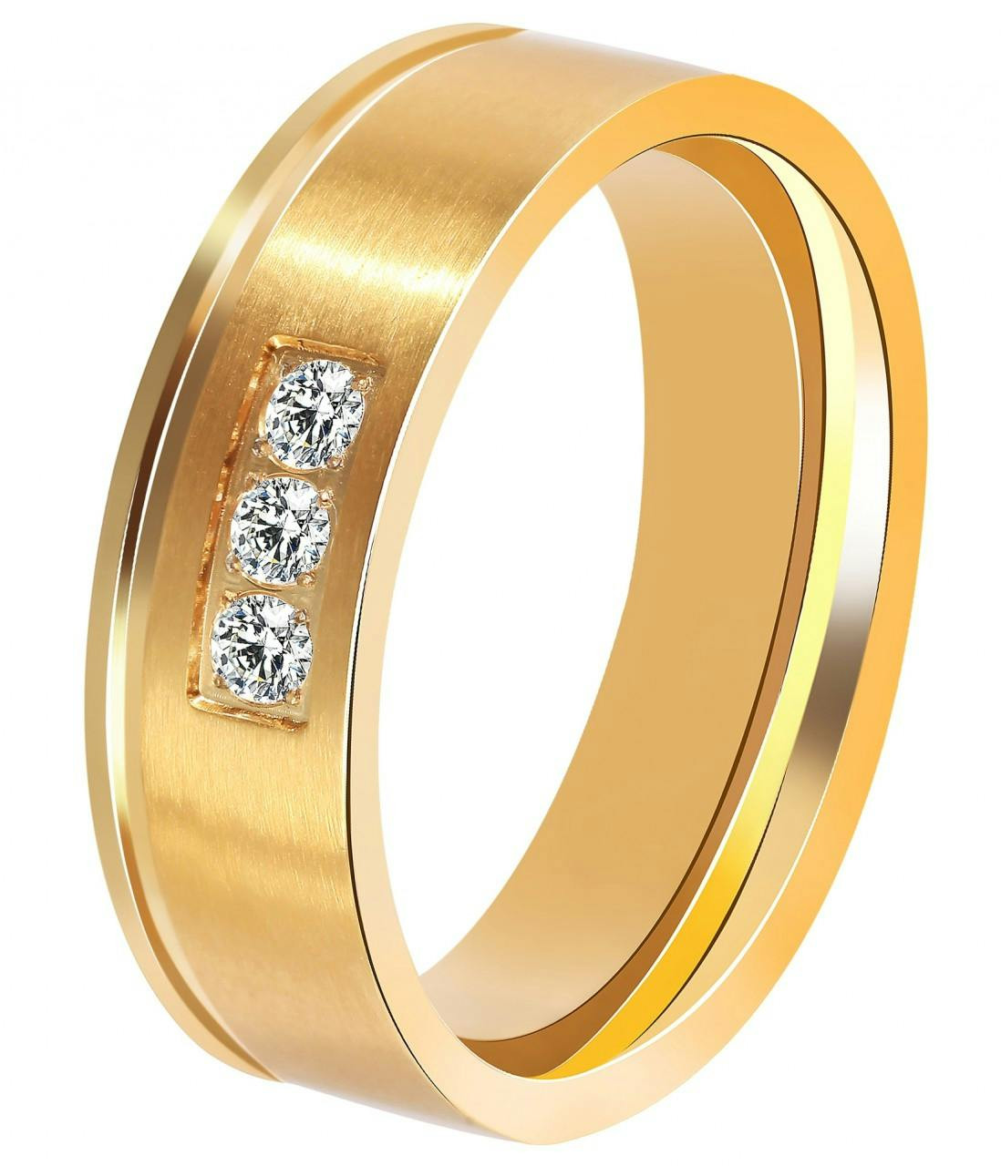 Akzent® Anel Feminino em Aço Inoxidável  – Tam.58 – 0061