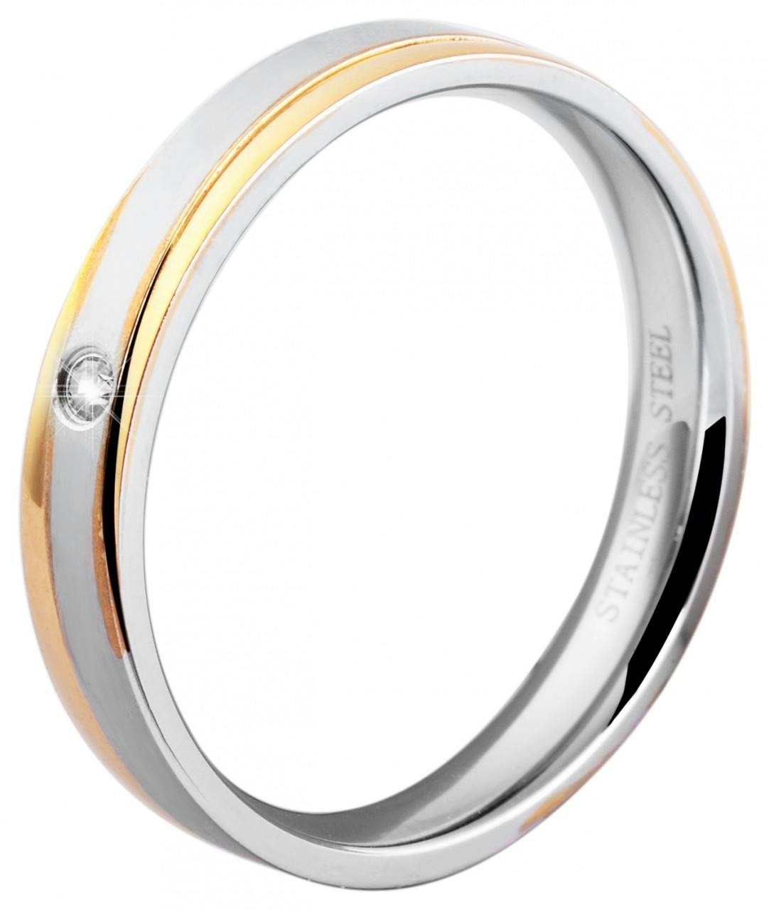 Akzent® Anel Feminino em Aço Inoxidável  – Tam.52 – 0049