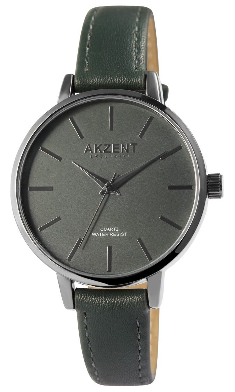 Relógio Akzent ® Exclusive Mulher com Bracelete em Pele Sintética