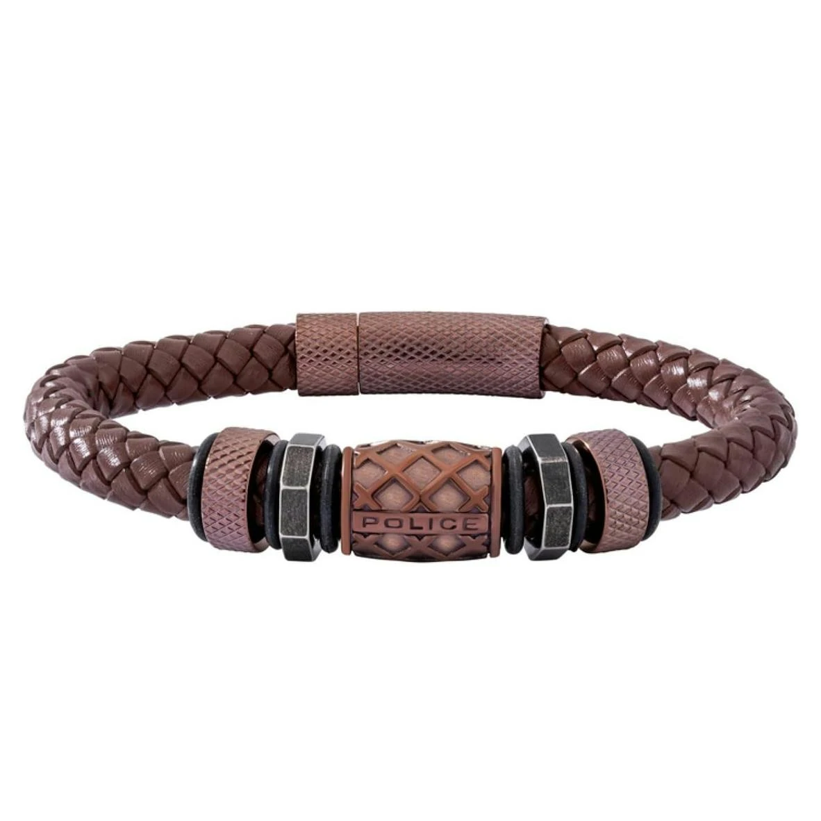Bracelete Masculino Police Pj26458Blc-02