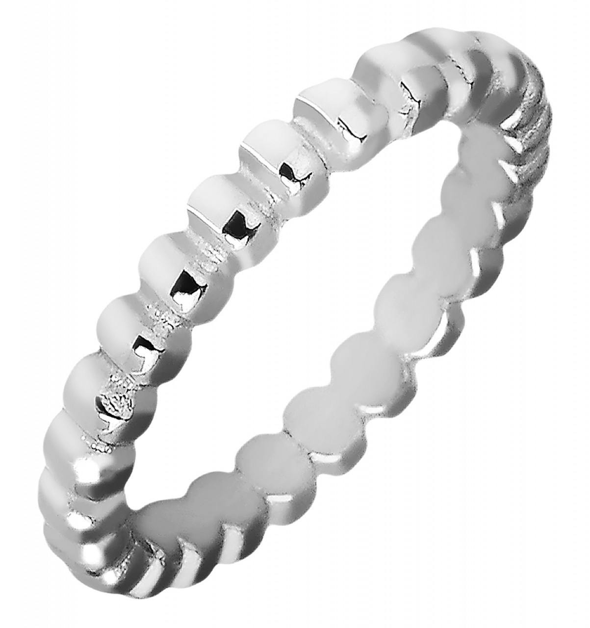 Akzent® Anel Feminino Prateado em Aço Inoxidável – Tam.58 – 0404
