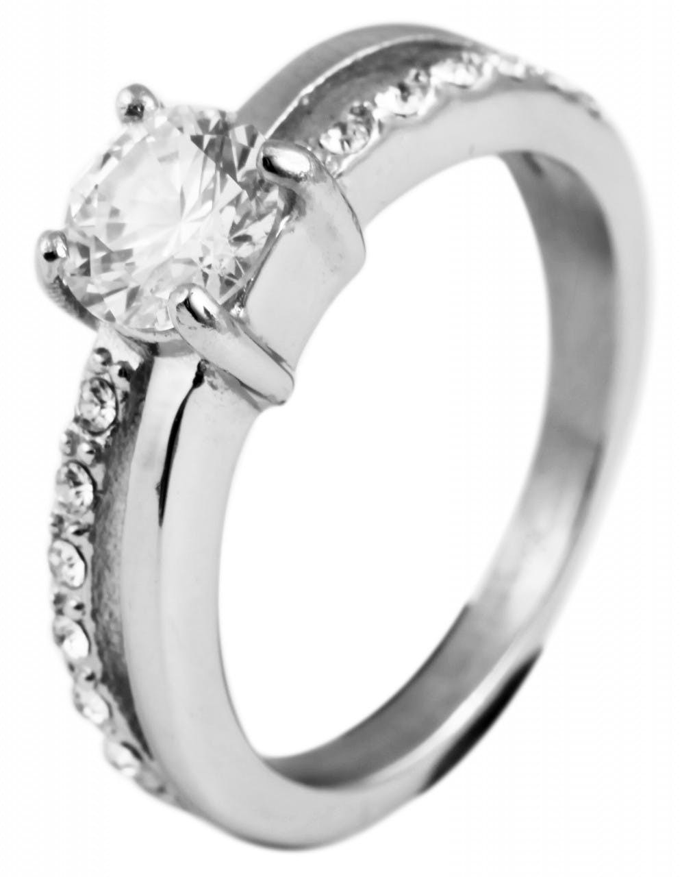 Akzent® Anel Feminino em Aço Inoxidável - Tam.54 - 0357
