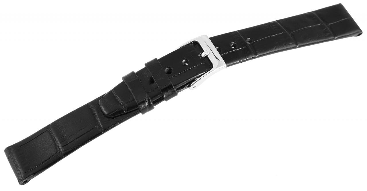 Bracelete para Relógio em Pele Genuína Preto 16 mm - 8000122-160
