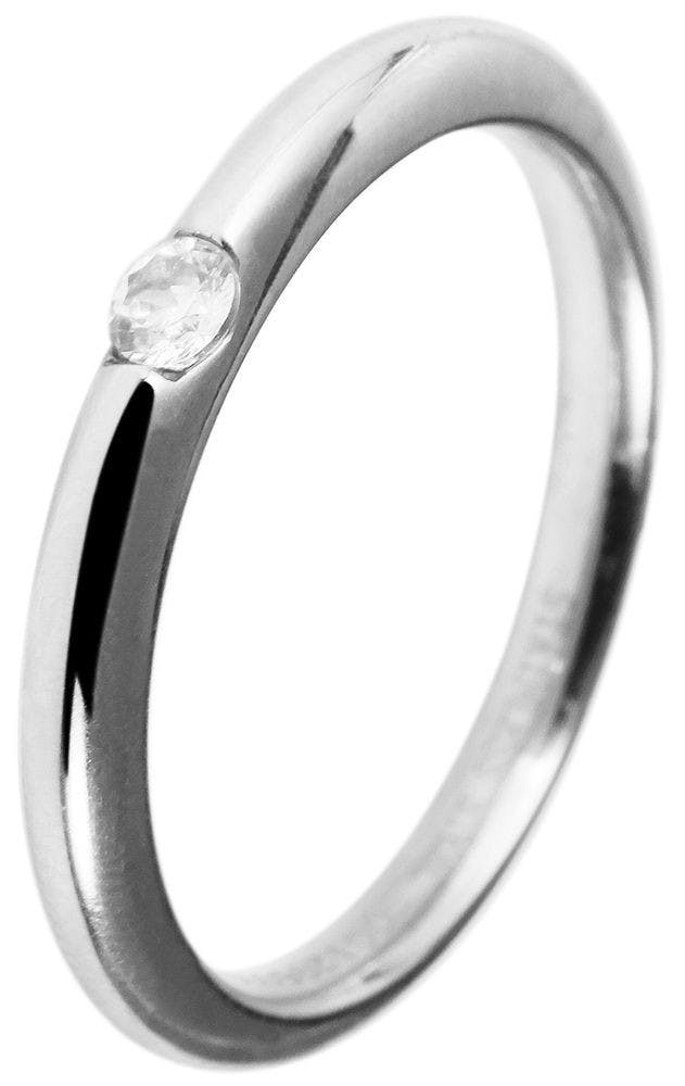 Akzent® Anel Feminino em Aço Inoxidável – Tam.52 – 0016