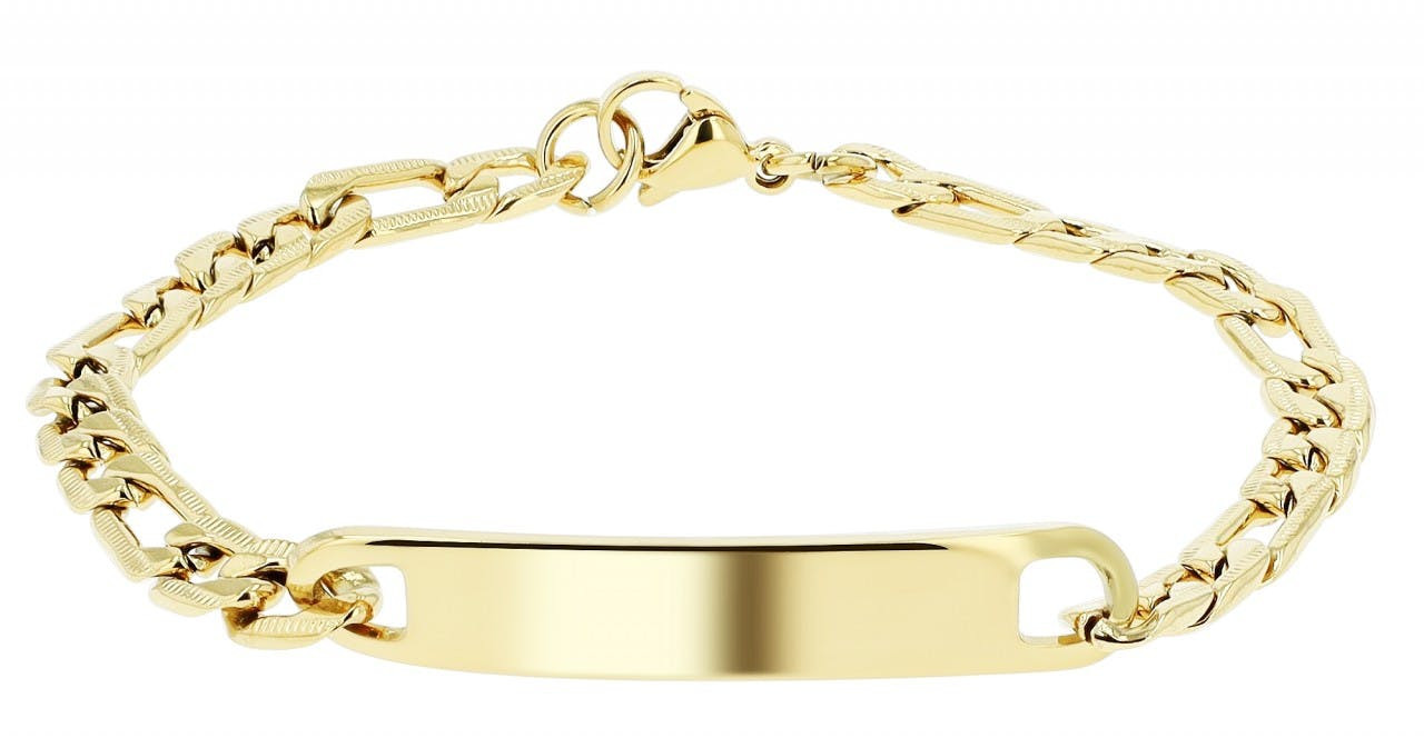Akzent® Pulseira Dourada em Aço Inoxidável - 0620