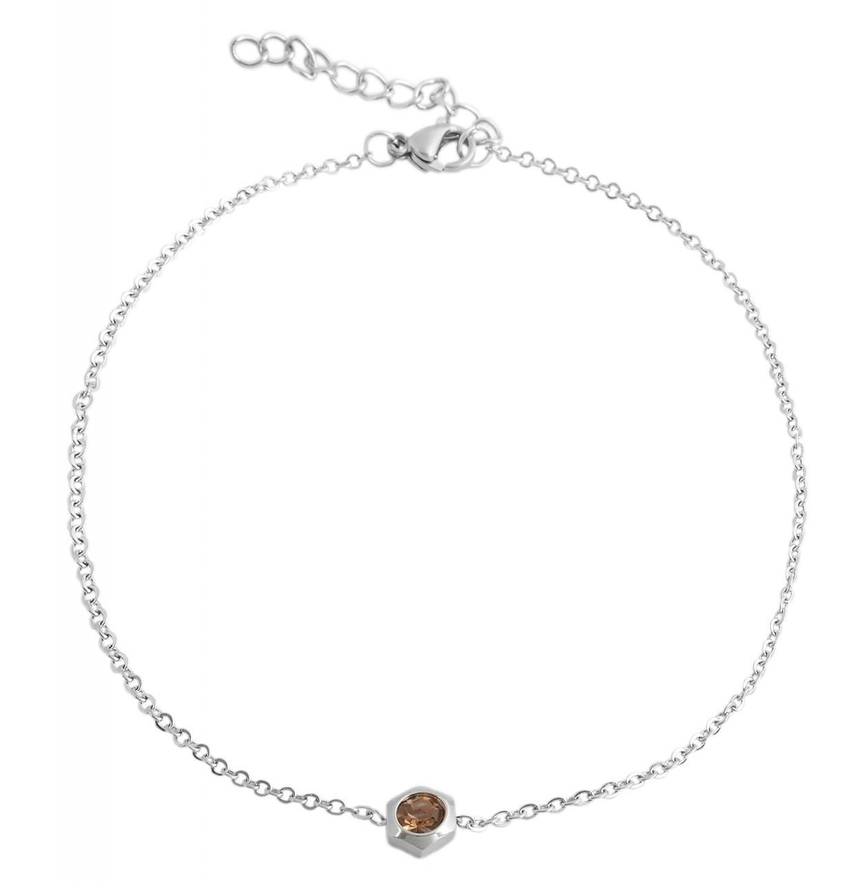 Akzent® Pulseira de Pé em Aço Inoxidável - 0038