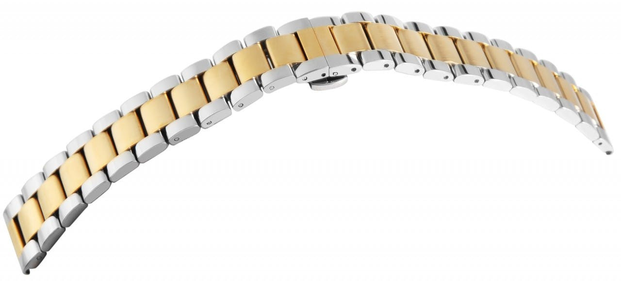 Bracelete para Relógio em Aço Inoxidável Dourada 22 mm - 8100087-220