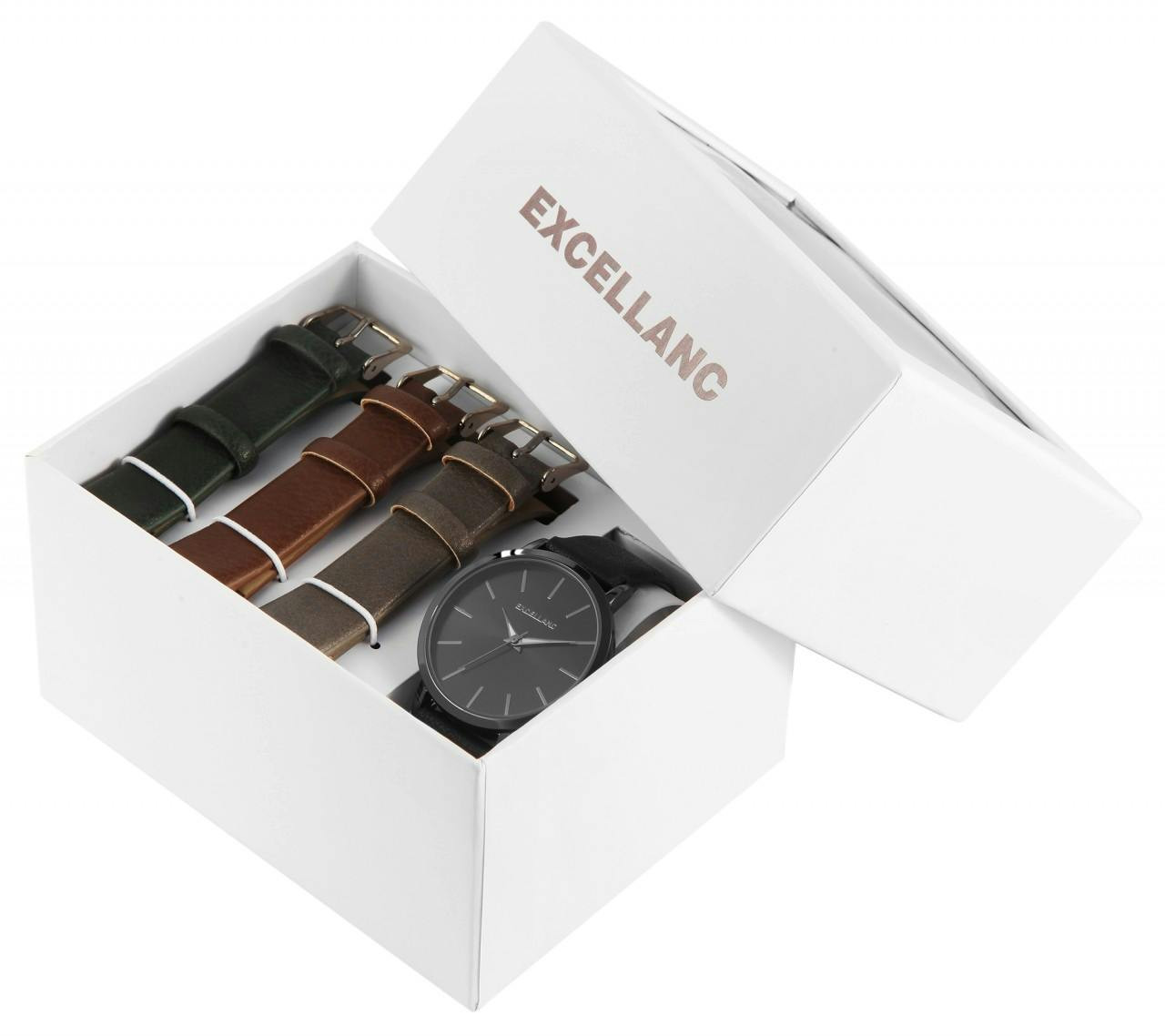 Excellanc® Conjunto Relógio com Três Braceletes Senhora