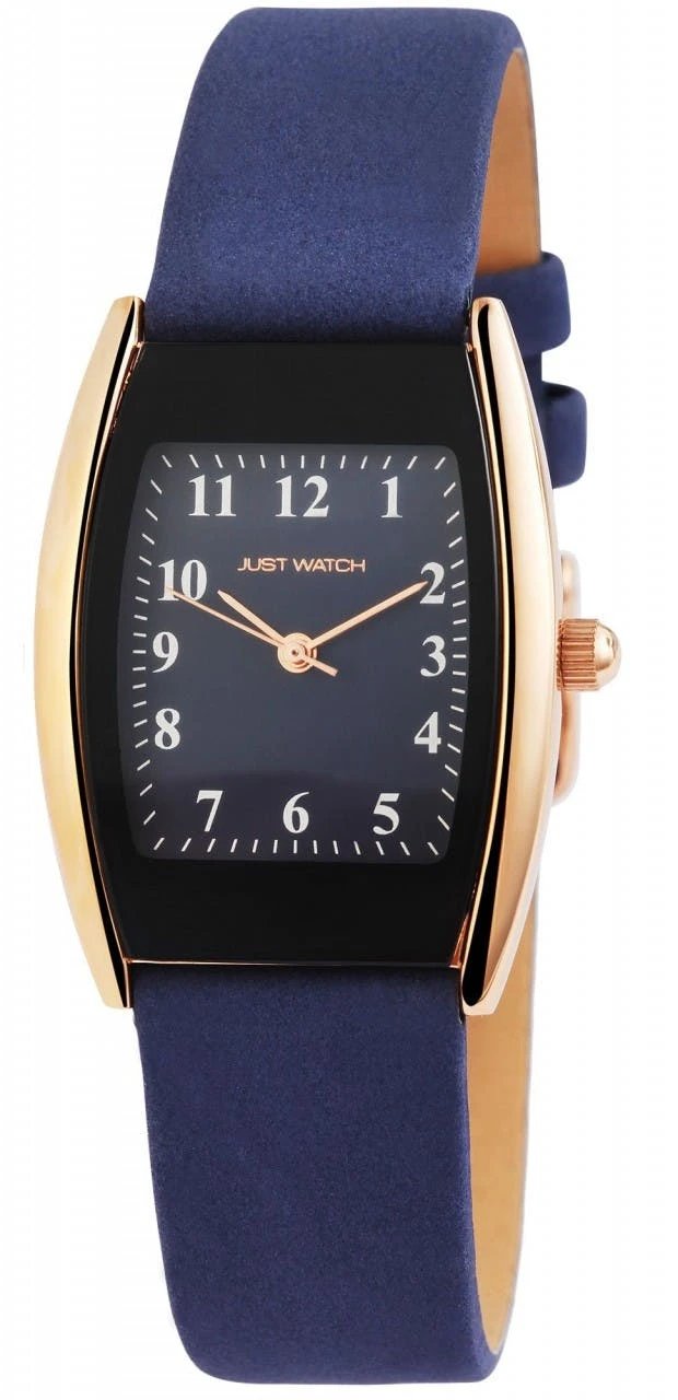 Relógio Just® Mulher Azul com Bracelete em Pele Genuína - 0092