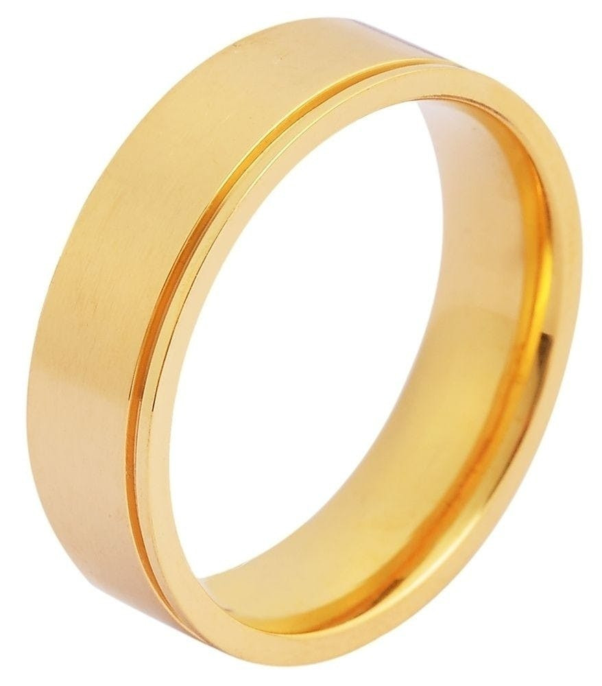 Akzent® Anel Masculino em Aço Inoxidável - Tam.60 - 0062