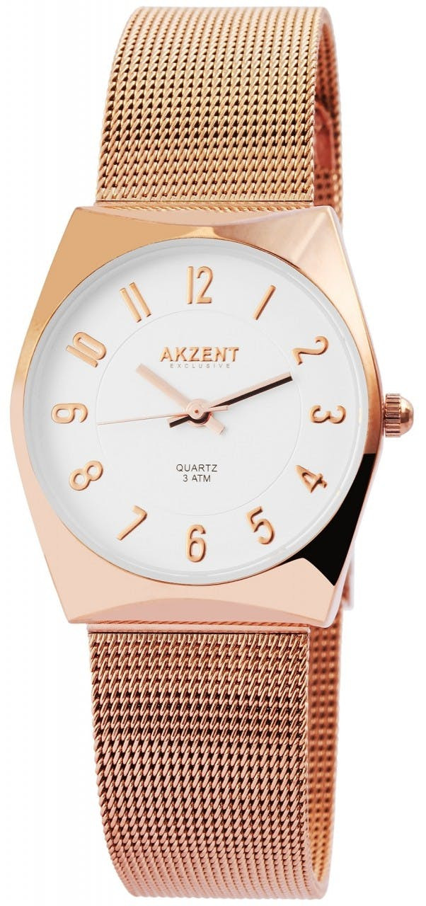 Relógio Akzent® Mulher com Bracelete em Aço Inoxidável - 1300015-005