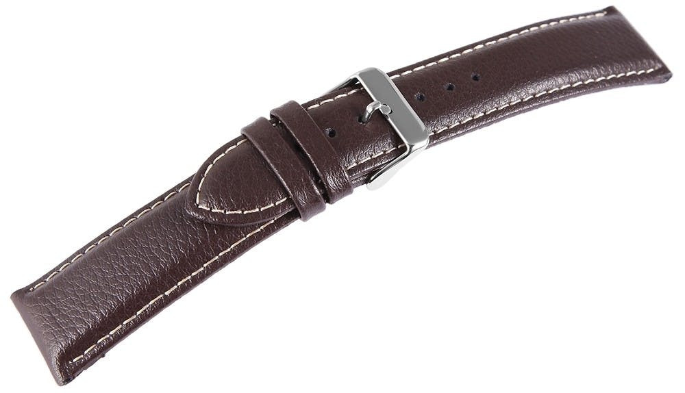 Bracelete para Relógio em Pele Genuína Castanho 24 mm - 8000067-240