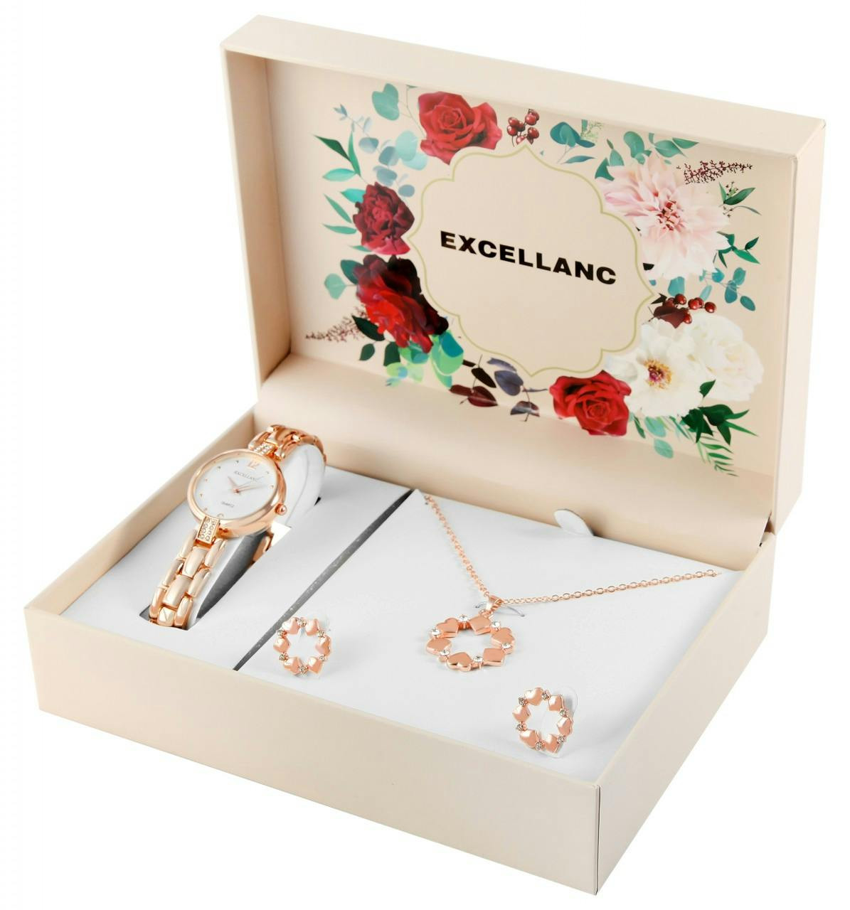 Excellanc® Conjunto Relógio + Joalharia - 1800229-004