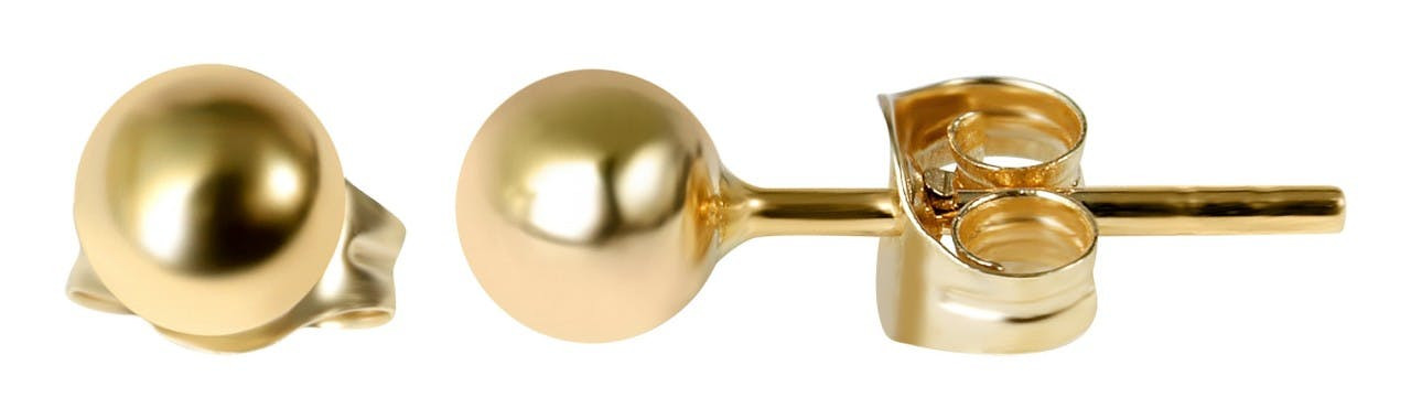 Joalharia Ouro 8k – Brincos em Ouro Ø 4 mm