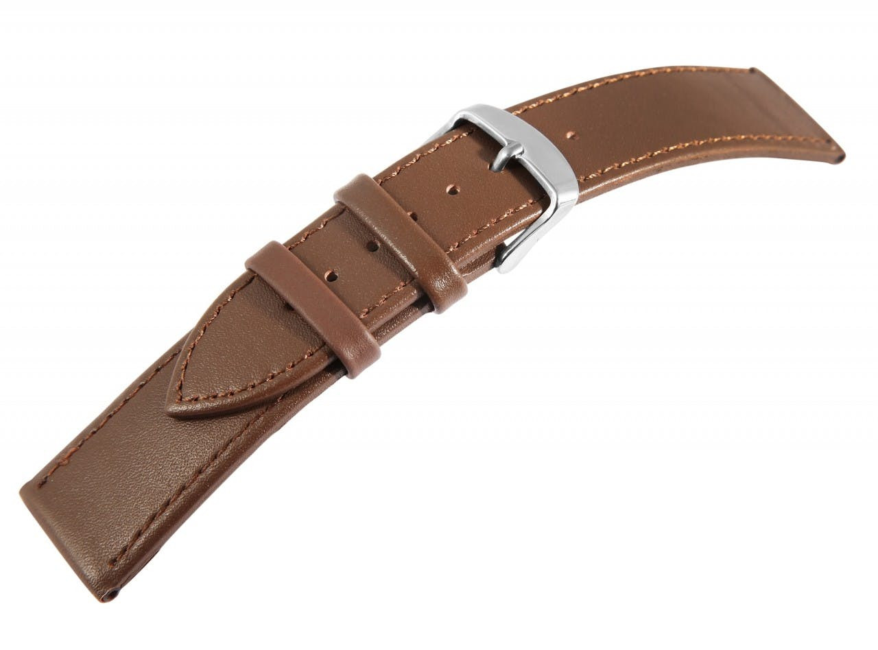 Bracelete para Relógio em Pele Genuína Castanho 16 mm - 8000547-160