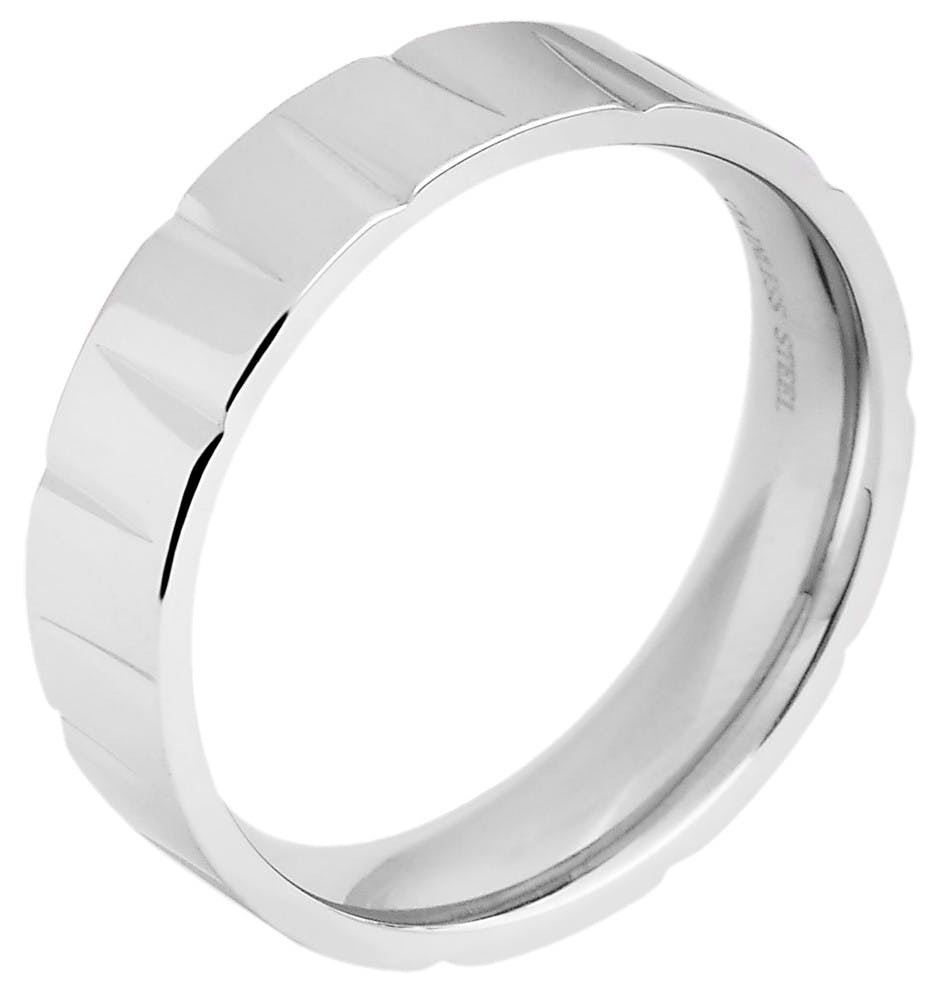 Akzent® Anel Masculino em Aço Inoxidável - Tam.62 - 0278