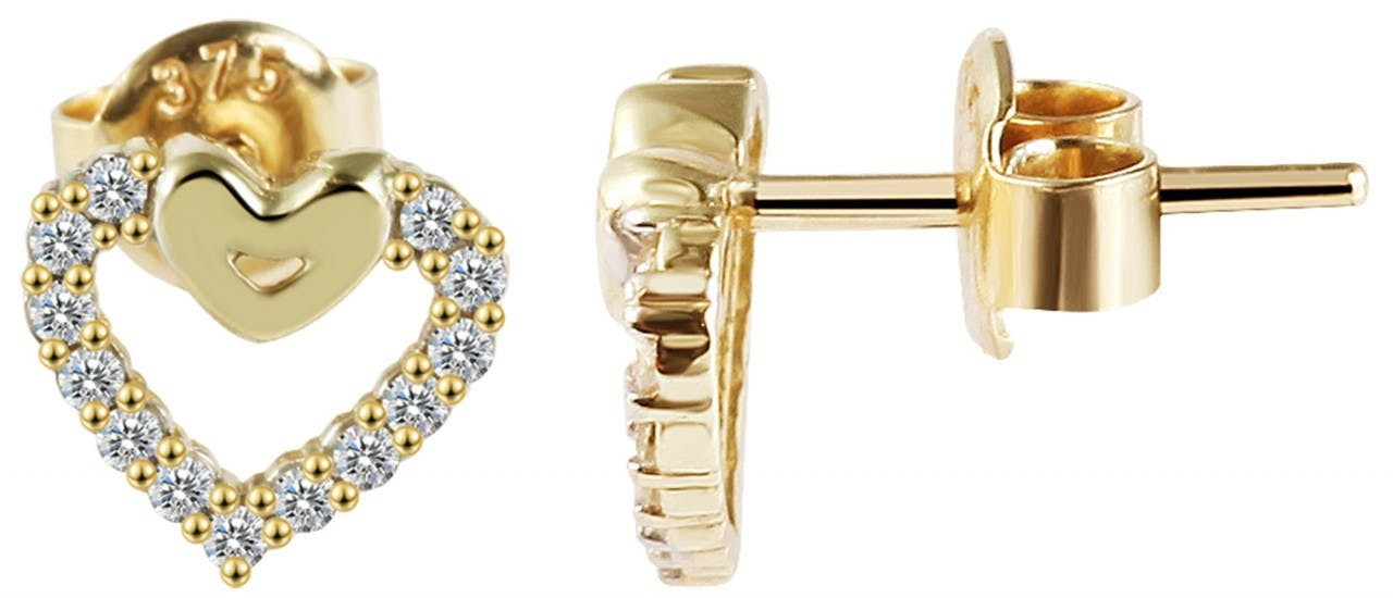 Joalharia Ouro 8k – Brincos em Ouro com Zircónias "Oprah" - 5500014-001