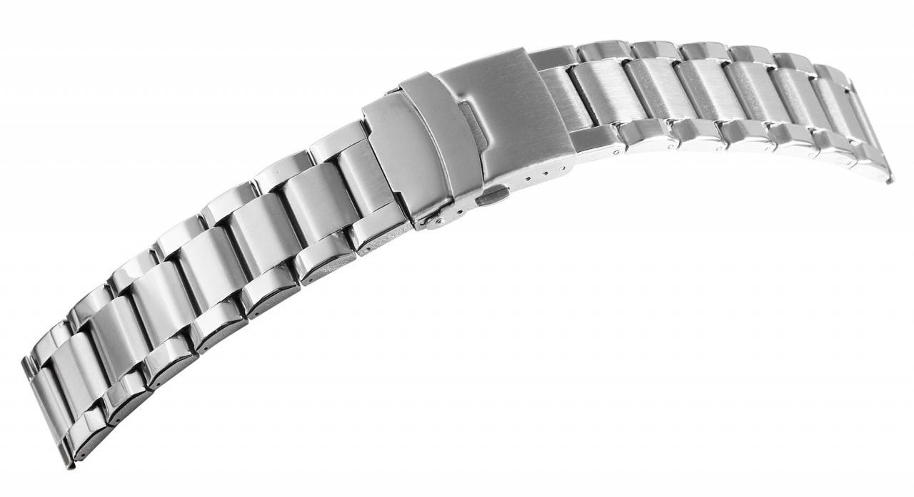 Bracelete para Relógio em Aço Inoxidável Prateada 20 mm - 8100064-200